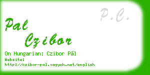 pal czibor business card